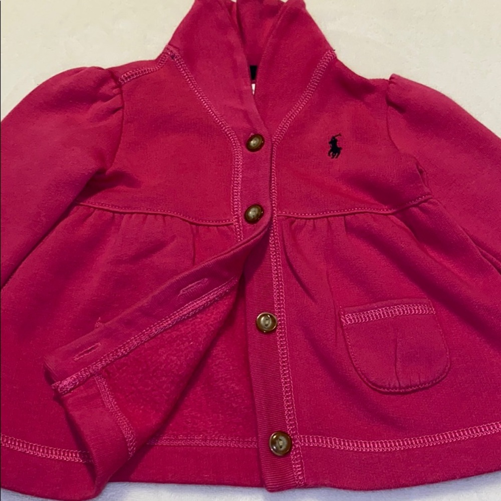 Ralph Lauren pink cardigan - Picture 3 of 3